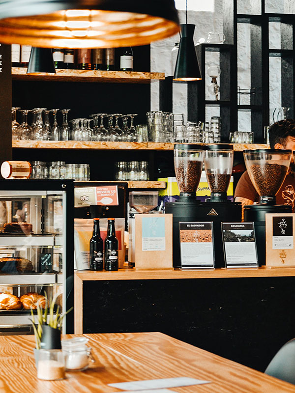 Cafe and Bar counter and table