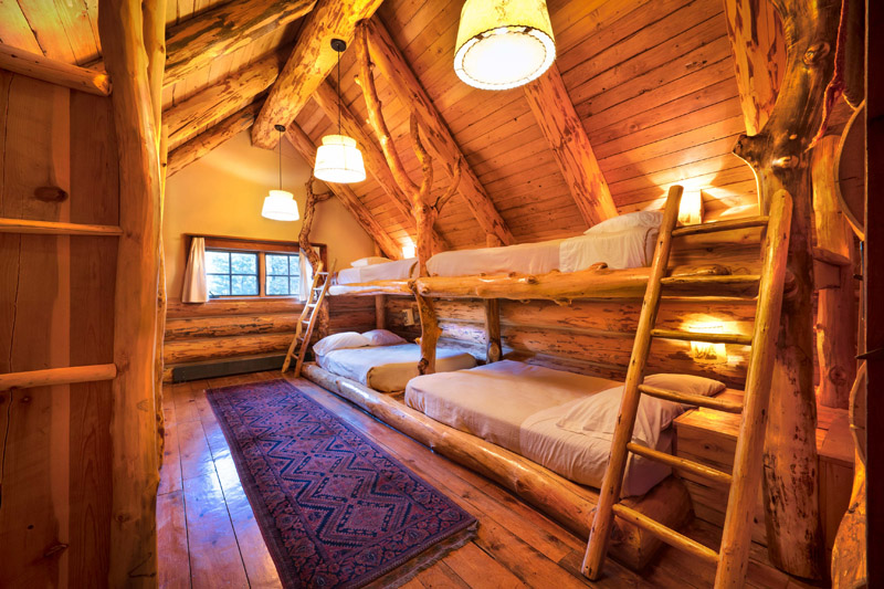 Log House Corkins Lodge Chama New, Log Cabin Bunk Beds