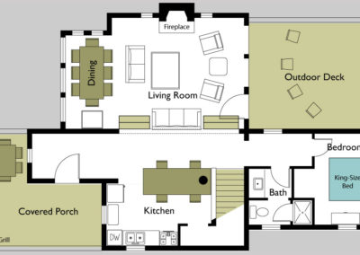 Architectural drawing of floor plan