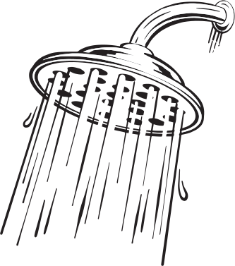 Rain Shower Head icon illustration